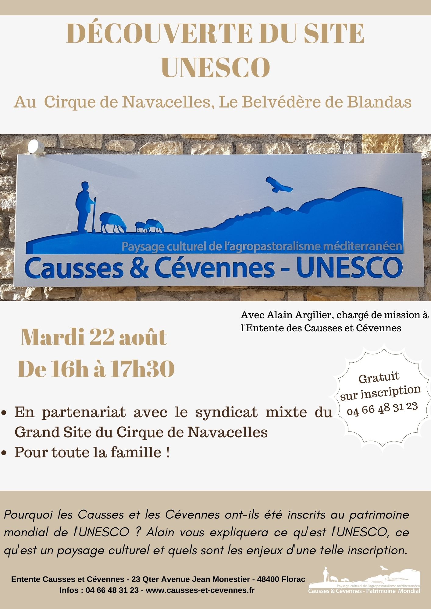 Mardi 22 août – Découverte du site UNESCO